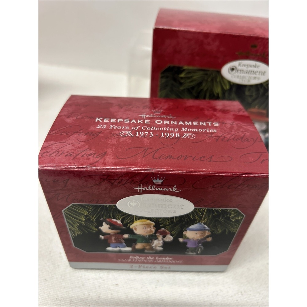 Hallmark Ornaments FOLLOW THE LEADER 1998 SNOW DAY PEANUTS 1999 Collectors Club - Picture 3 of 10